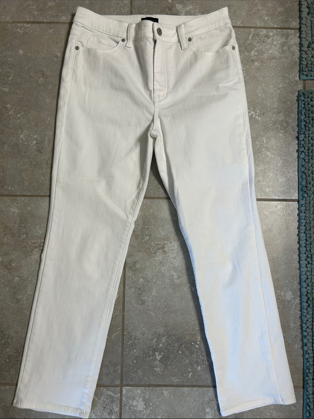 Talbots White Straight-Leg Women's Jeans